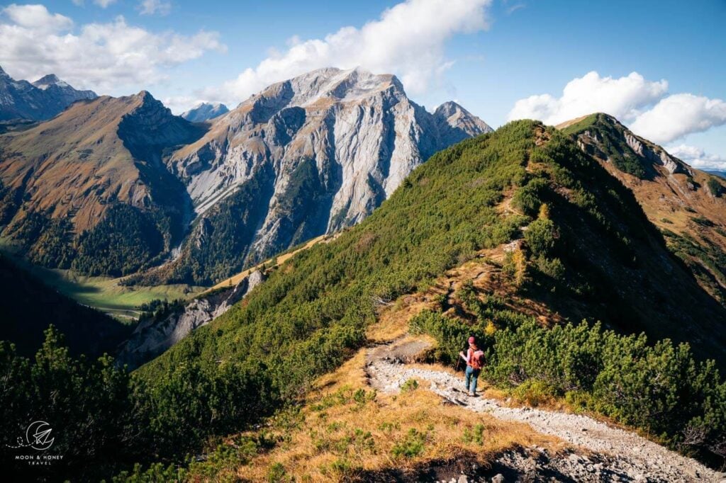 Hahnkampl to Gramai-Hochleger Hut ridge trail, Tyrol, Austria