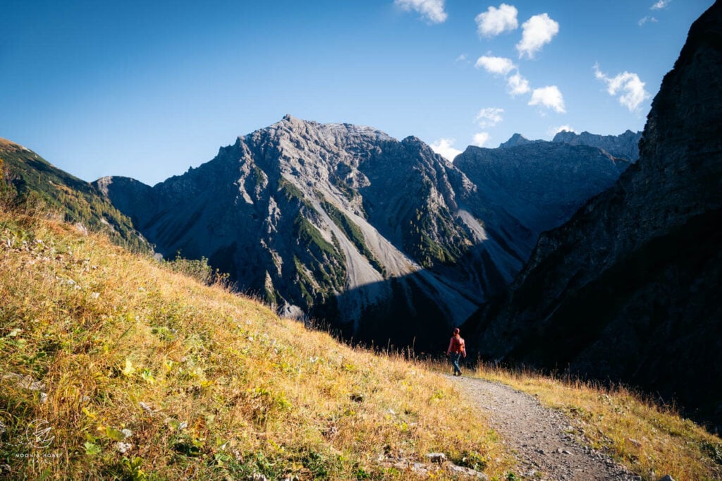 Gramai-Hochleger to Gramai Alm hiking trail, Karwendel Nature Park, Austria