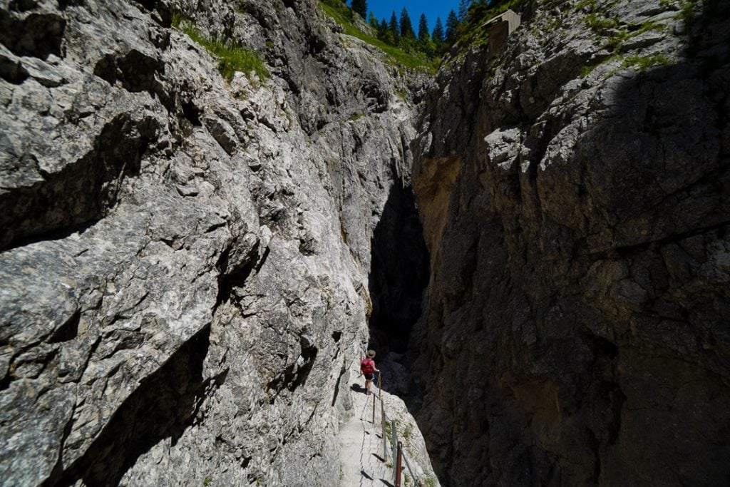 Höllentalklamm gorge entrance, Bavaria, Germany