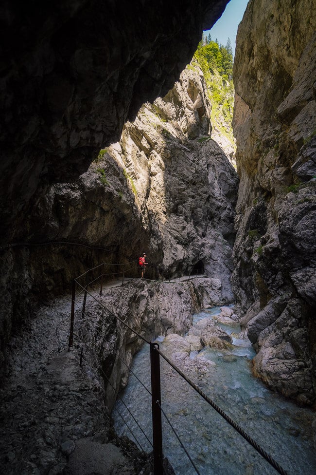 Kreuzeck to Höllentalklamm gorge hike, Bavarian Alps, Germany