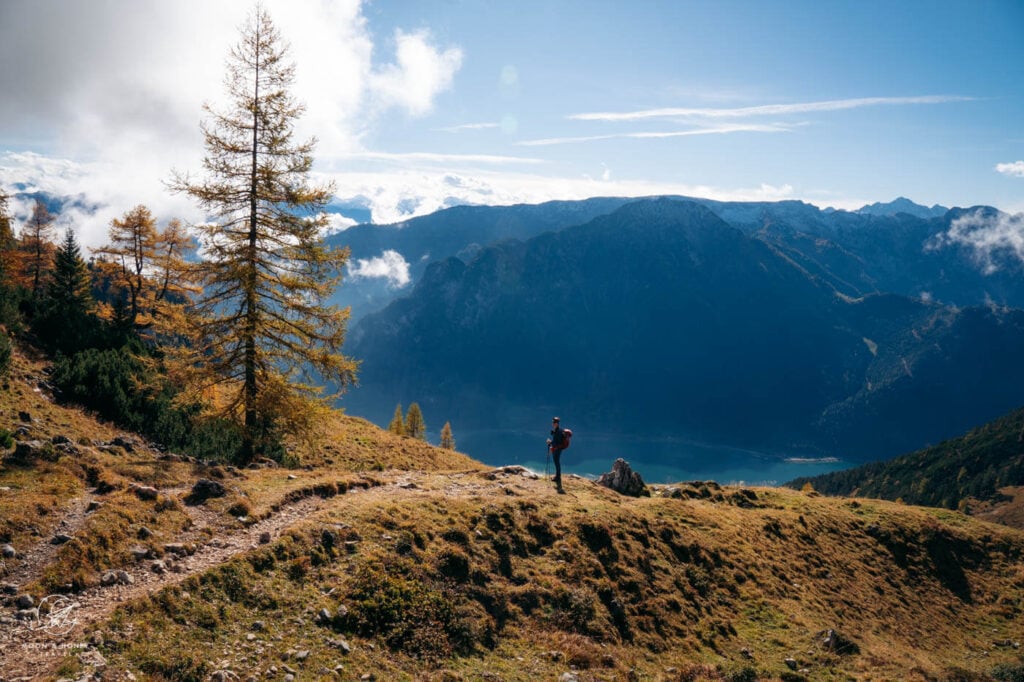 Hiking to Dalfaz Alm, Lake Achen, Tyrol, Austria