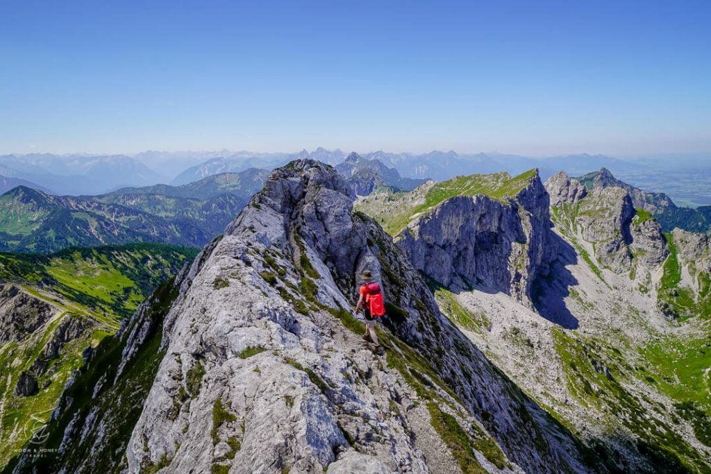 Hochplatte Ridge, Ammergau Alps, Bavaria, Germany