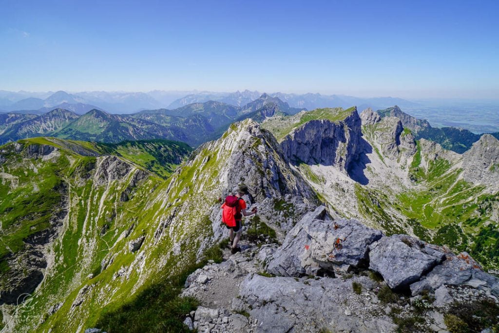 Hochplatte Ridge Hike, Ammergau Alps, Bavaria, Germany