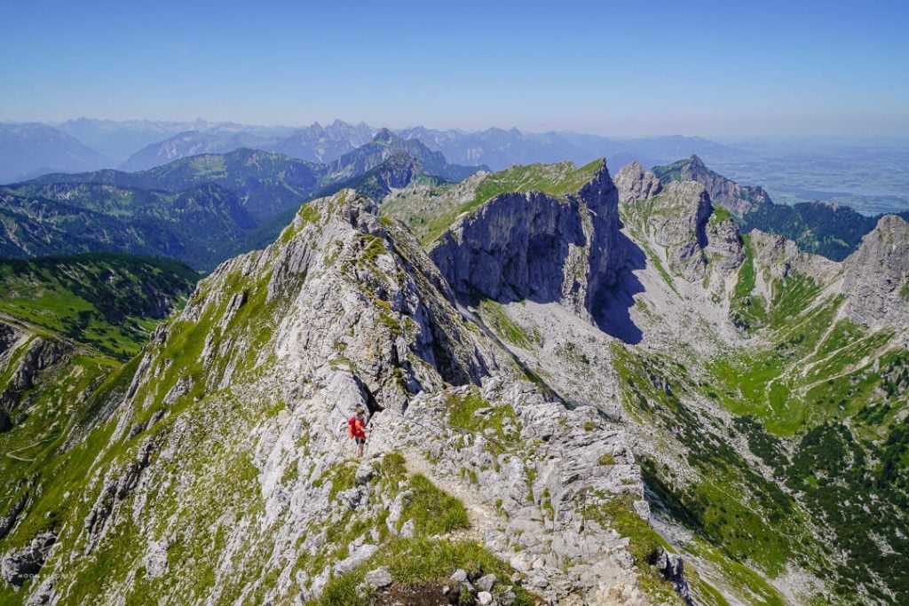 Hochplatte ridge hike, Ammergau Alps, Bavarian Alps