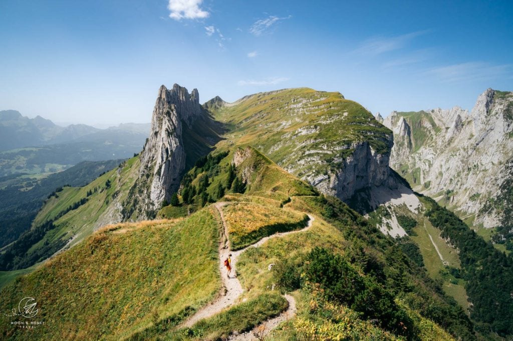 Hoher Kasten to Saxer Lücke Hiking Trail, Alpstein, Appenzell, Switzerland