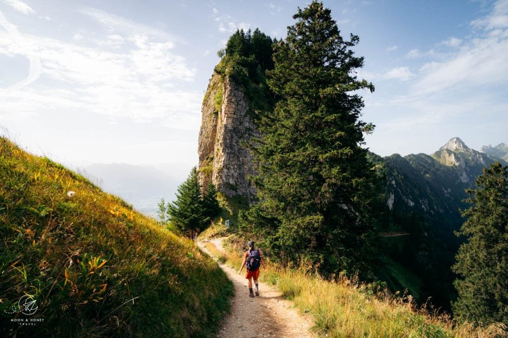 Hiking Hoher Kasten to Rorsattel, Alpstein, Switzerland