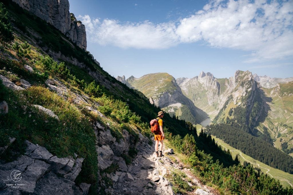 Staubern to Saxer Lücke scenic hiking trail, Alpstein, Switzerland