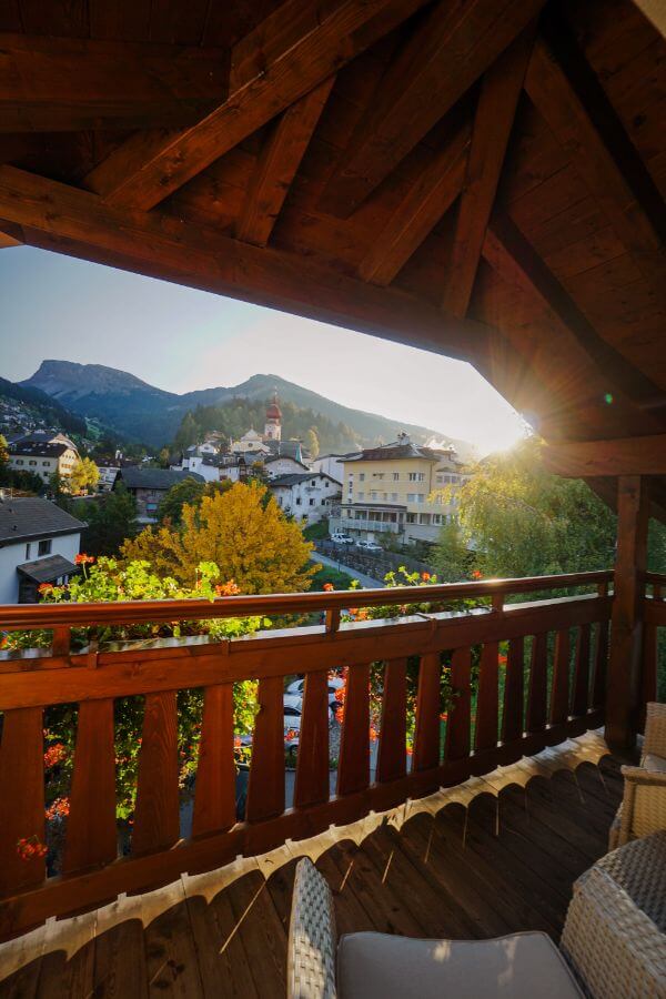 Hotel Angelo Engel Bedoom Balcony, Ortisei, Val Gardena, Dolomites