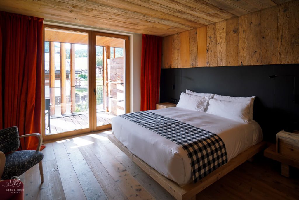 Hotel de Len Bedroom, Cortina d'Ampezzo, Italy