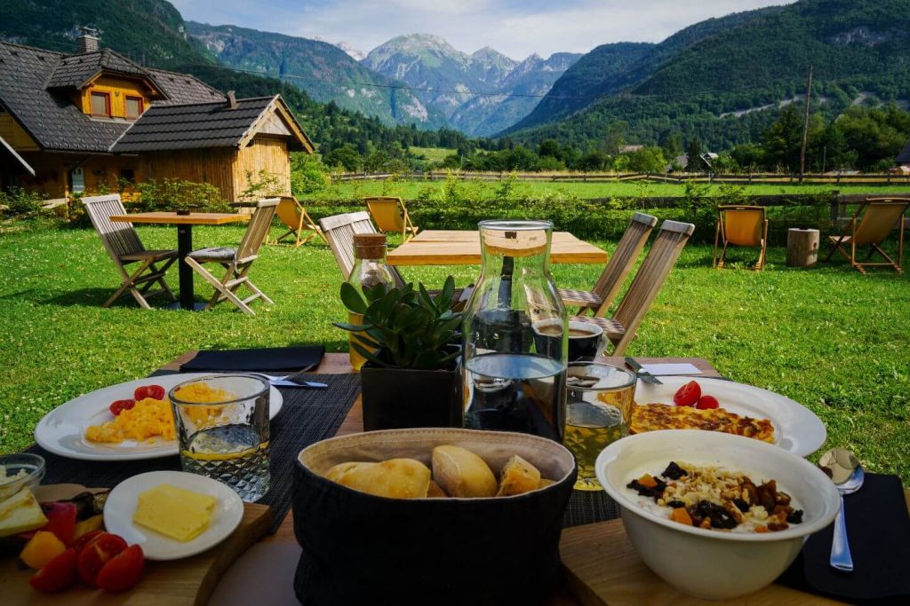 Hotel Majerca Breakfast in Stara Fužina, Lake Bohinj