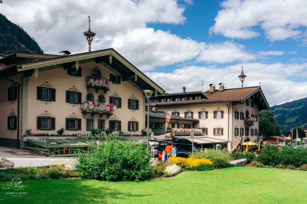 Mayrhofen Dorfzentrum, Zillertal, Österreich