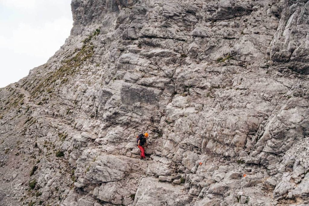 Hundskopf Northern Flank, Partially-secured hiking trail, Tyrol, Austria