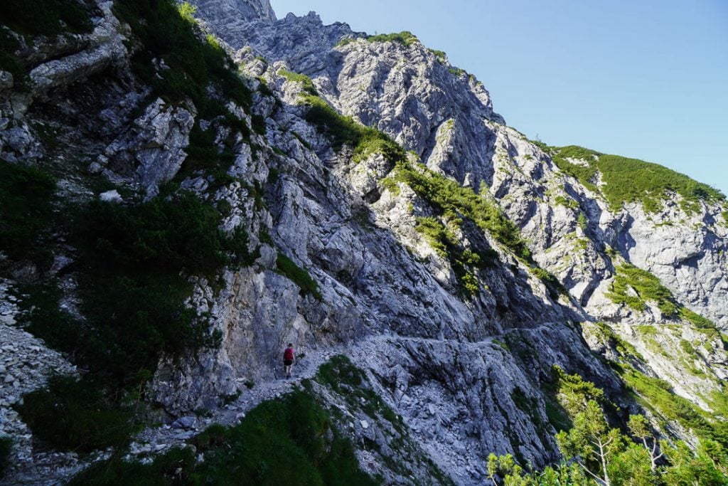 Hupfleitenjoch to Höllental Valley, Bavarian Alps