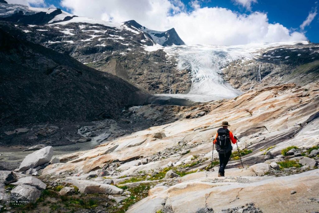 Gletscherweg Innergschlöß, Venediger Gruppe, Tirol, Österreich