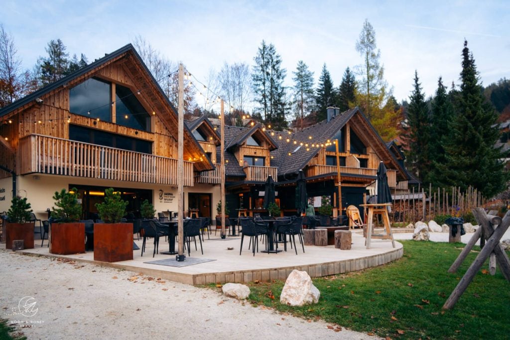 Jasna Chalet Resort at Lake Jasna, Slovenia