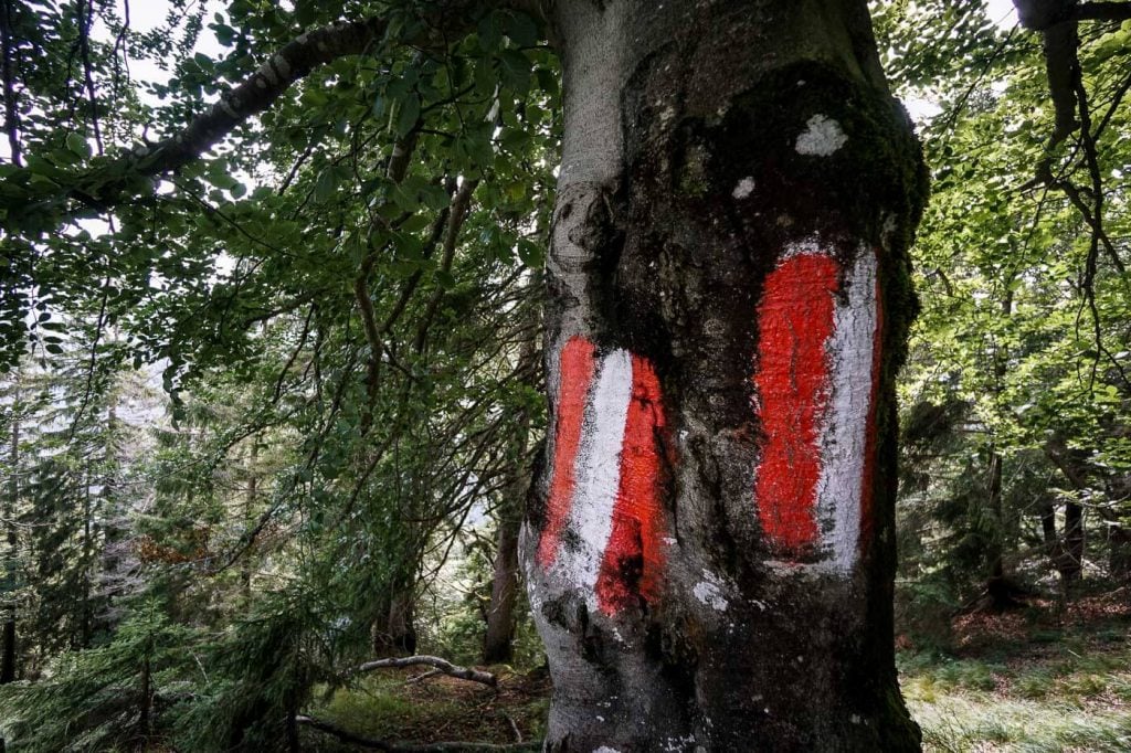 Hiking Trail Marker, Austria