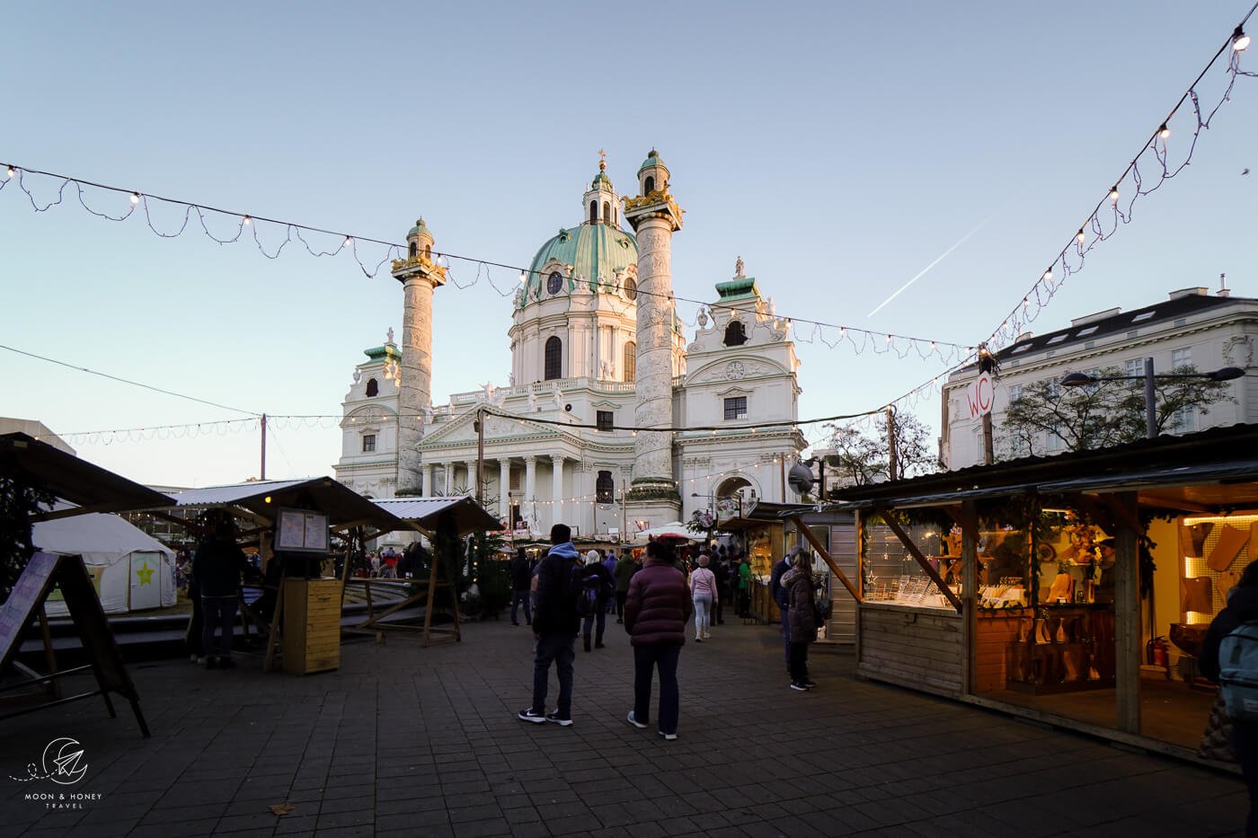 Karlsplatz Art Advent Christmas Market, December in Vienna