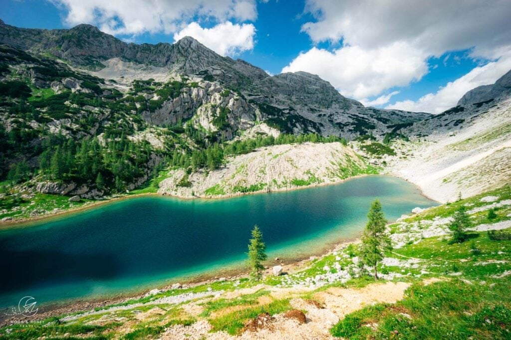 Veliko jezero (The Great Lake) or Jezero v Ledvicah (Kidney Lake), Seven Lakes Valley, Slovenia