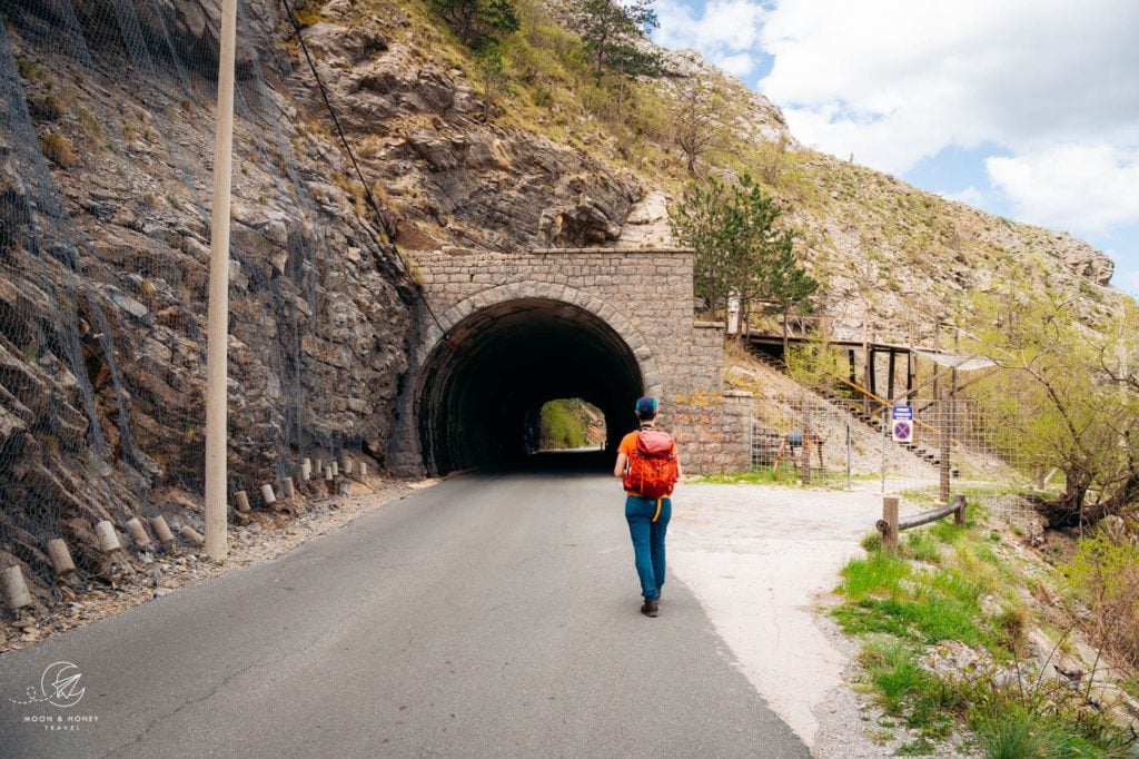 Krstac to Žanjev Do road tunnel, Montenegro
