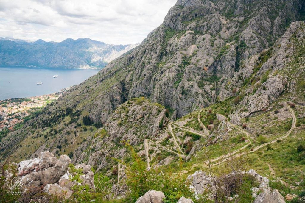 Ladder of Kotor switchback hiking trail, Montenegro