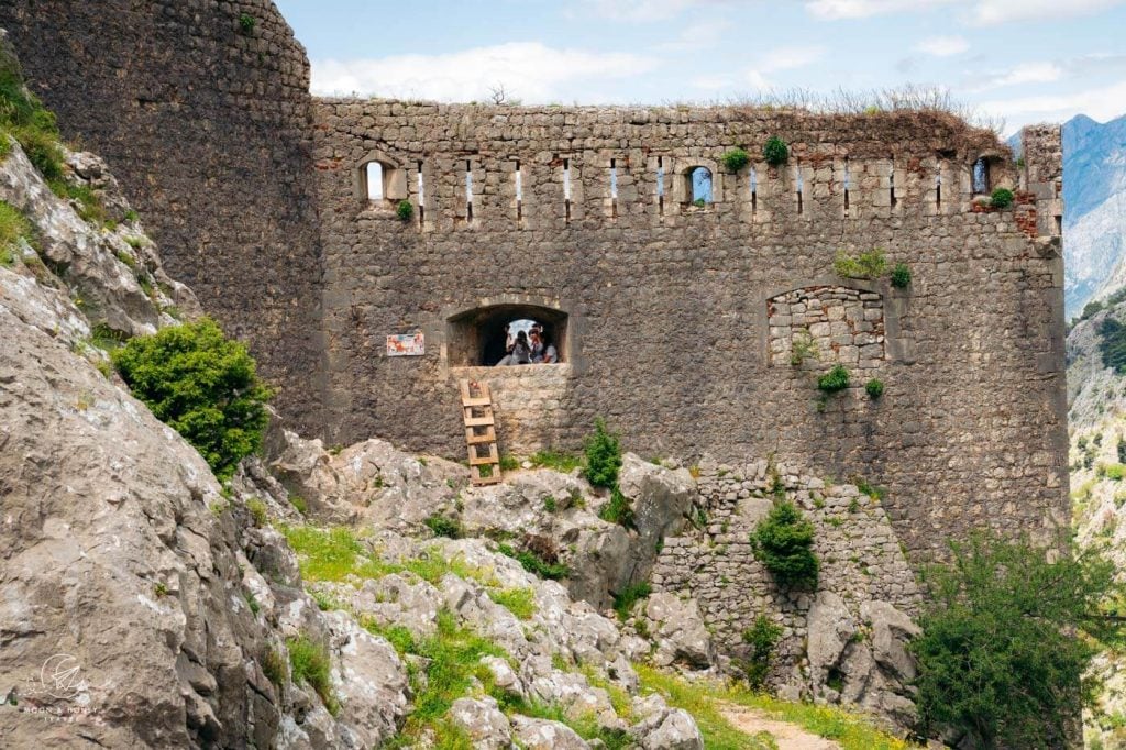 Kotor Fortress Walls Window and Ladder, Montenegro