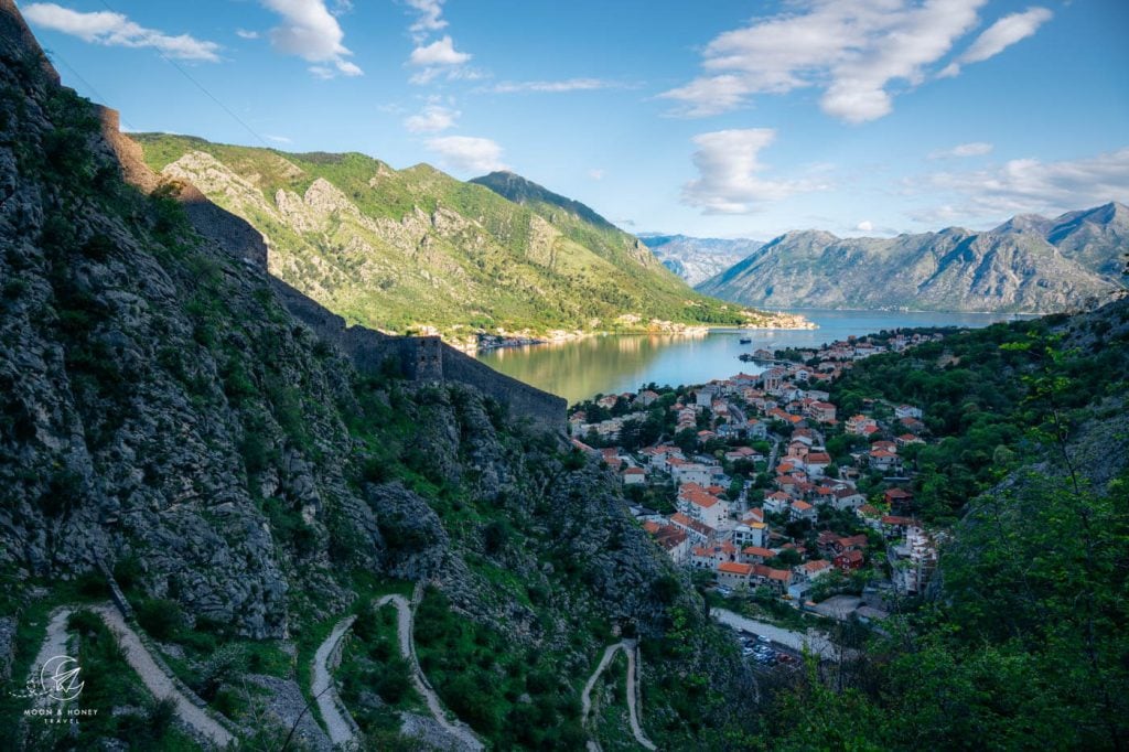 Hiking the Ladder of Kotor in the morning, Montenegro