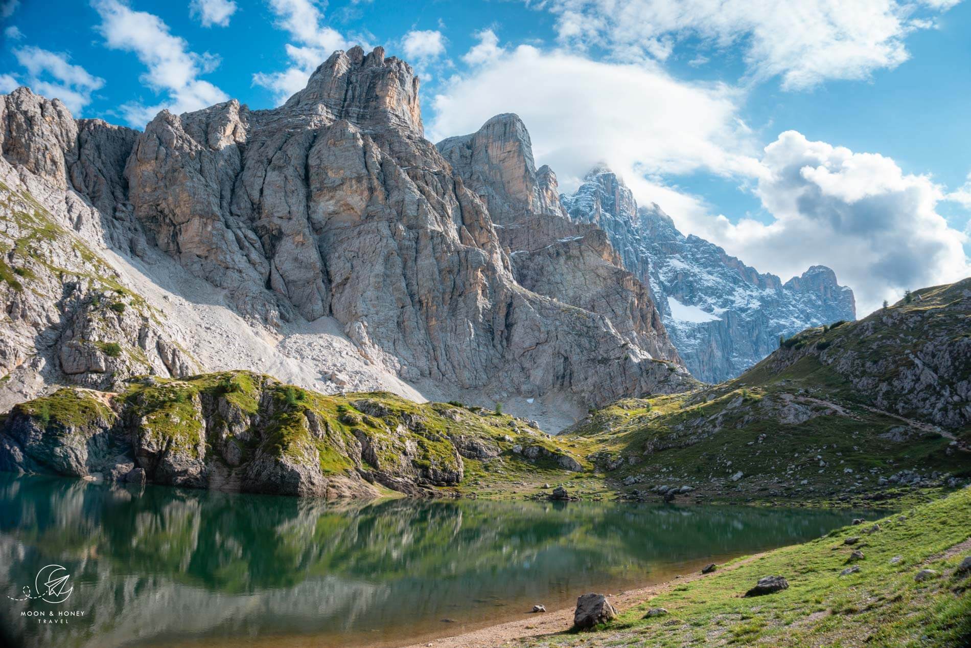 Alta Via 1 Hiking Trail, Lago Coldai, Dolomites