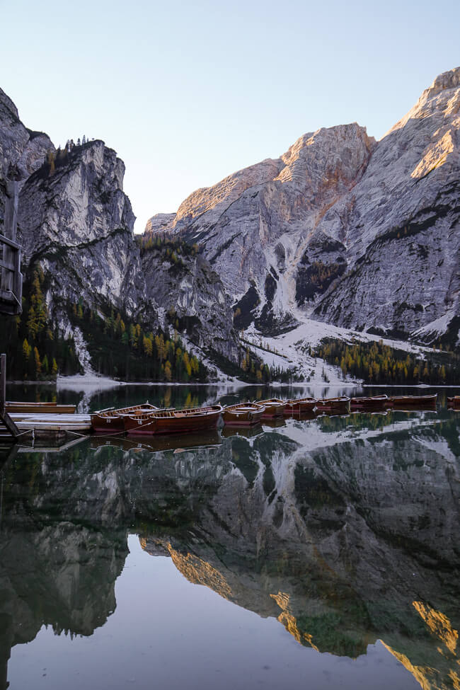 Lago di Braies, Braies Dolomites, Italy