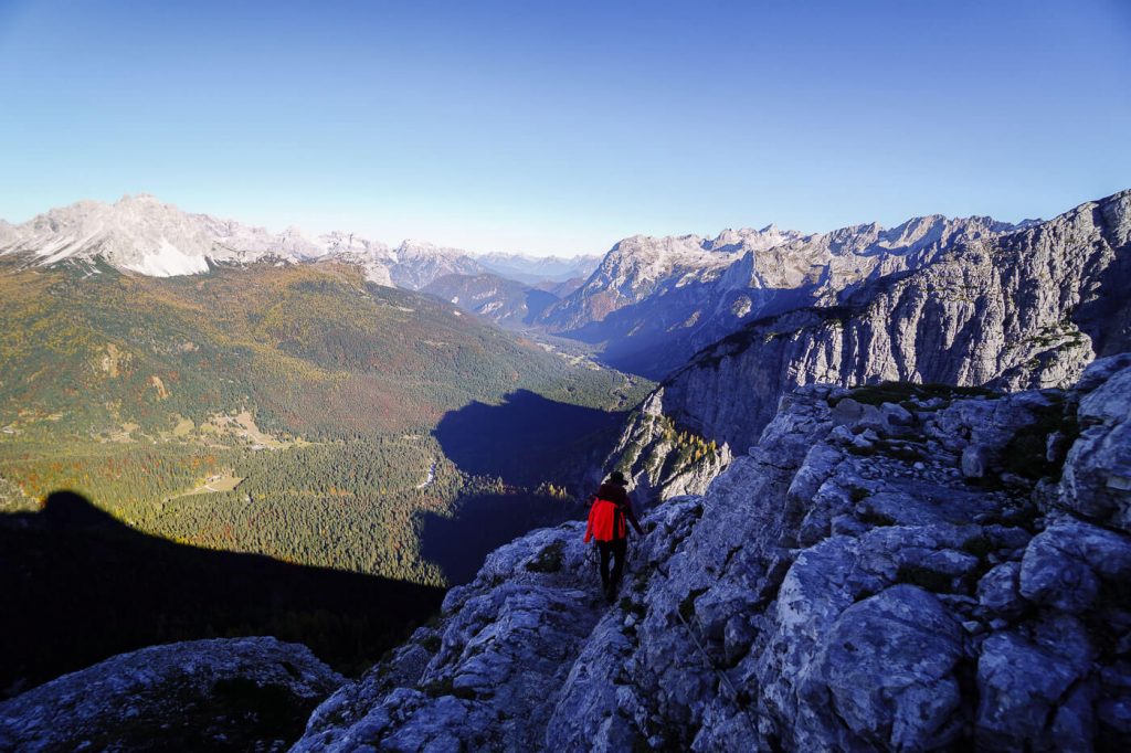 Trail 216, View of Val d'Ansiei, Dolomites