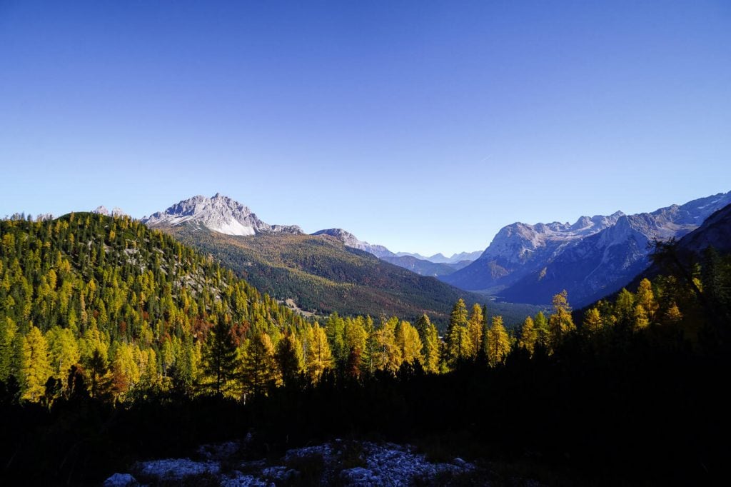 Val d'Ansiei, Trail 215 to Lake Sorapis, Dolomites