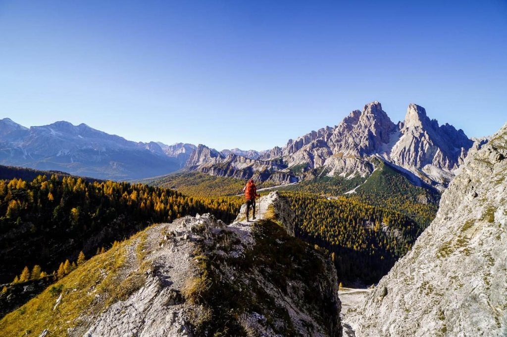 Lago di Sorapis Circuit Hike, View of Cristallo, Dolomite