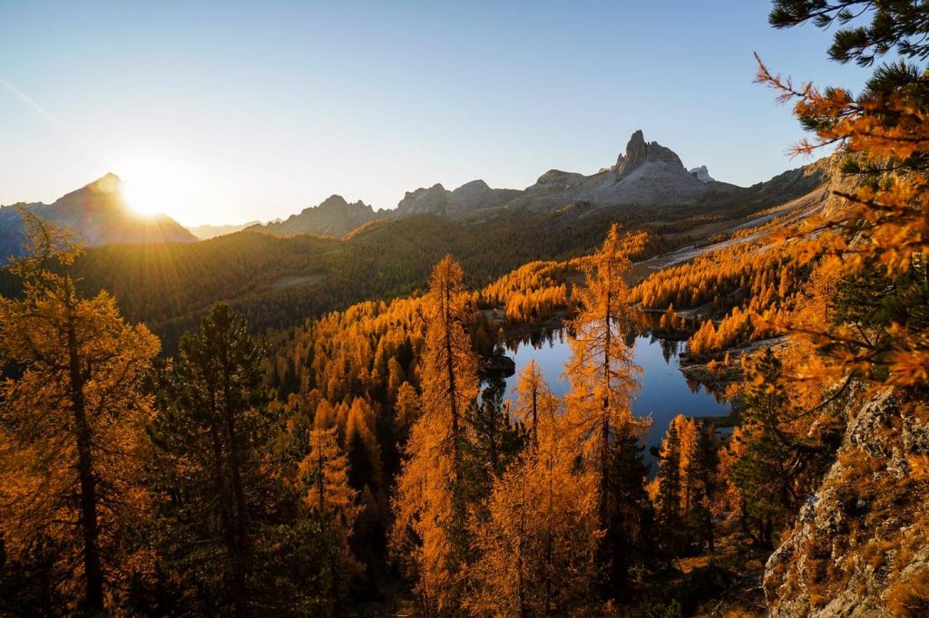 Lago Federa in October, Dolomites