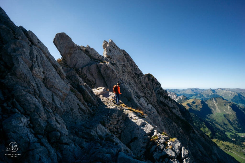 Rote Wand, Lechquellen Gebirge, Vorarlberg, Austria