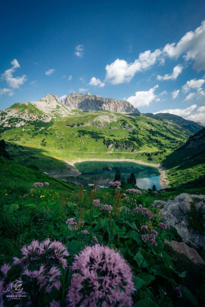 Lake Formarinsee, Lech am Arlberg, Austria