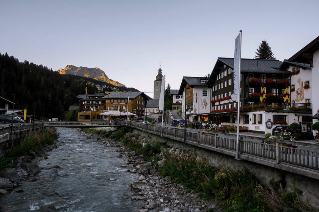 Lech am Arlberg in Summer, Vorarlberg, Austria