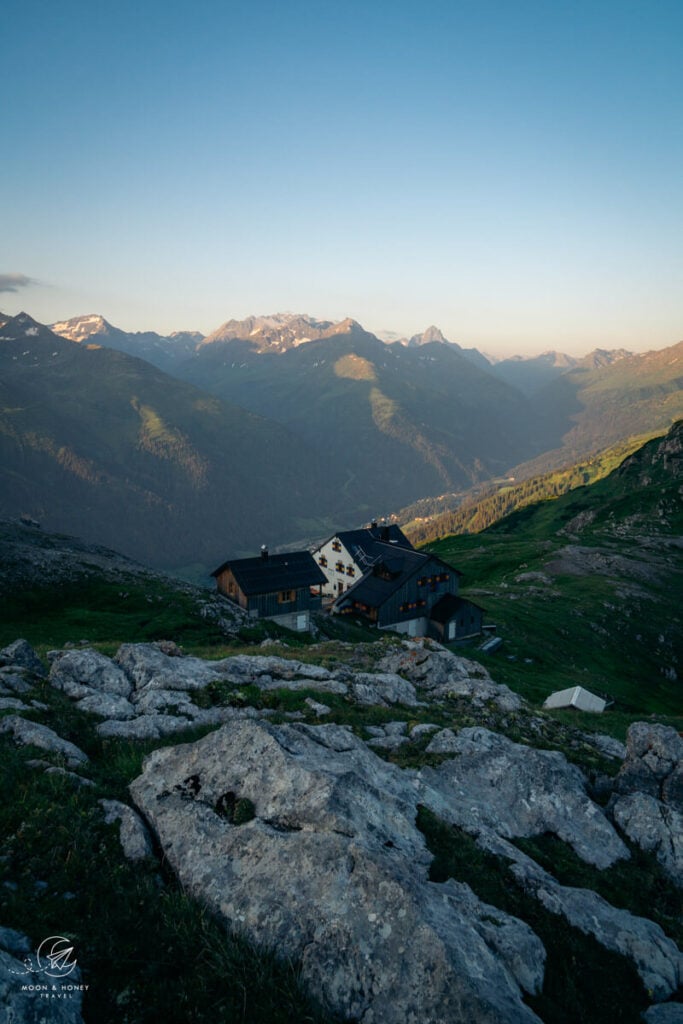 Leutkircher Hütte, Adlerweg, Lechtaler Alpen, Österreich