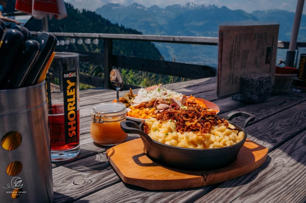 Gafadurahütte terrace, Liechtenstein