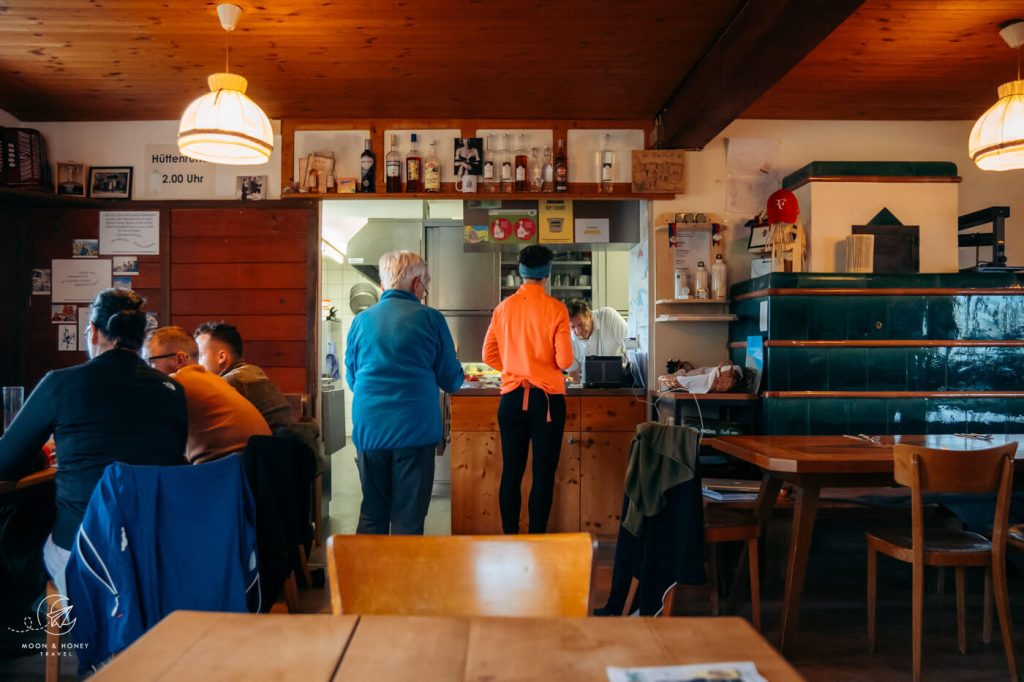 Pfälzerhütte mountain hut Dining Room, Liechtenstein 