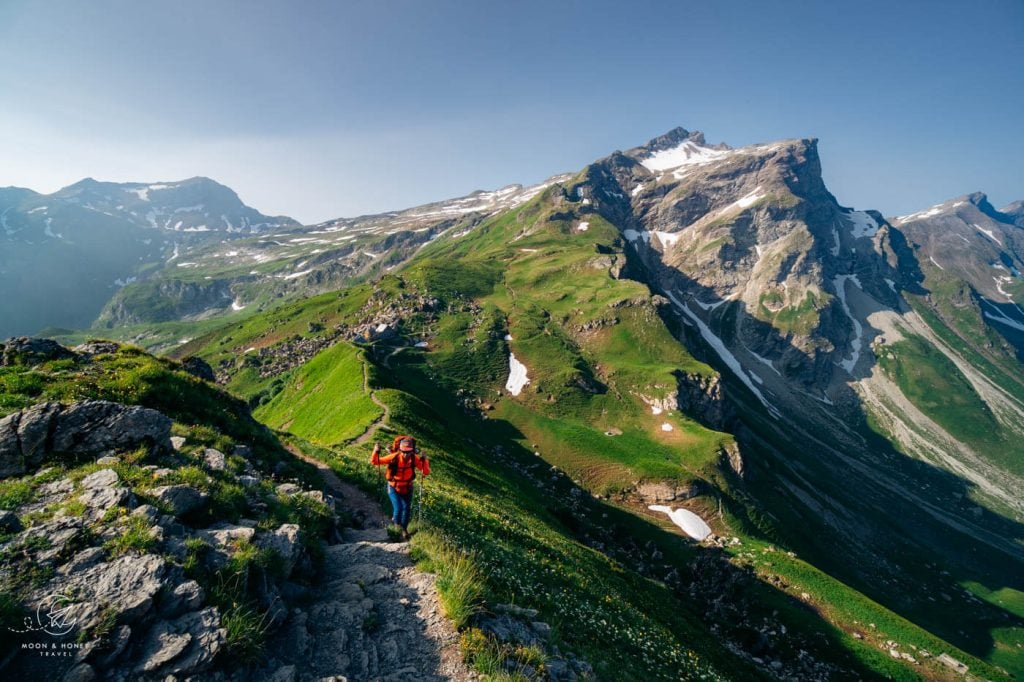 Pfälzerhütte to Augstenberg hiking trail, Rätikon Alps, Liechtenstein