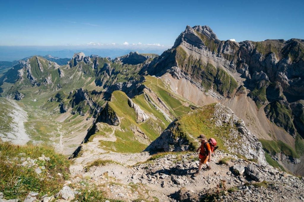 Lisengrat Trail to Rotsteinpass, Alpstein, Switzerland