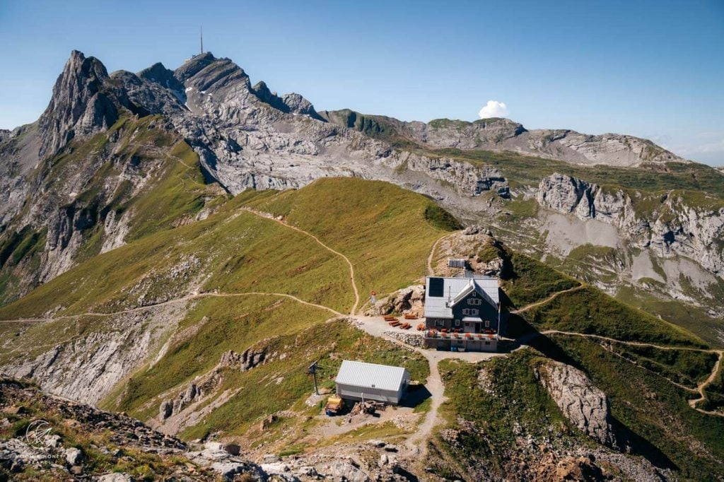 Berggasthaus Rotsteinpass, Alpstein, Appenzell Alps, Switzerland