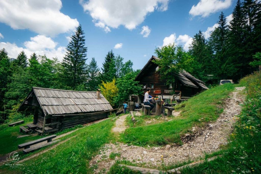 Koča na Klemenči jami, Logar Valley, Kamnik-Savinja Alps, Slovenia