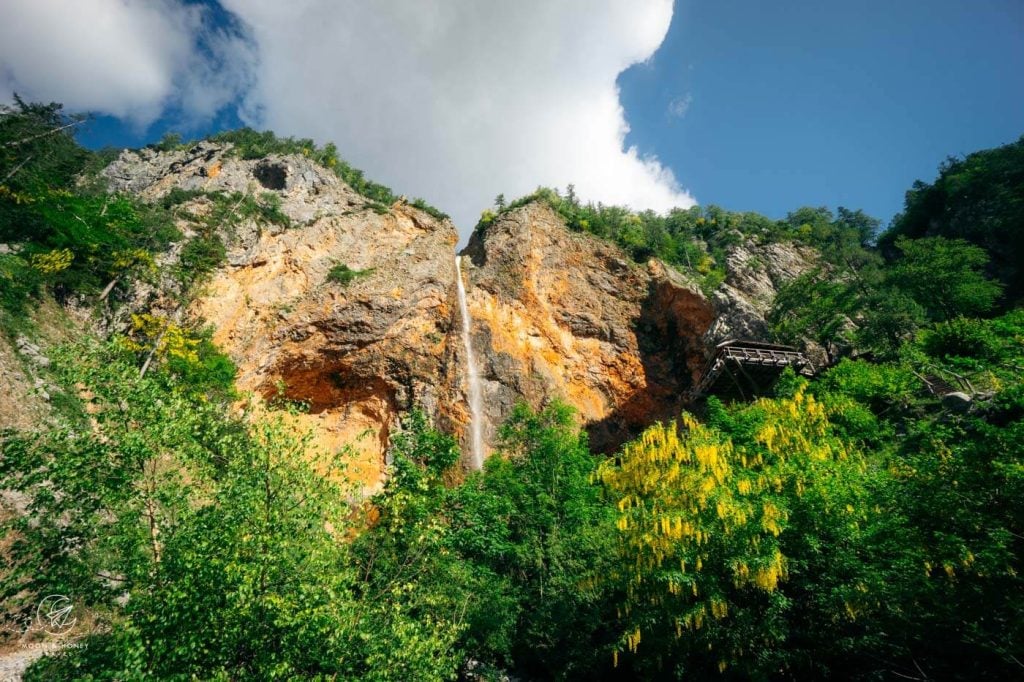 Slap Rinka (Rinka Waterfall) in Logar Valley, Slovenia