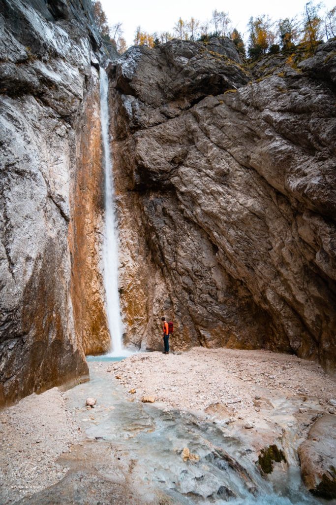 Upper Martuljek Waterfall, Zgornji Martuljkov slap, Julian Alps, Slovenia