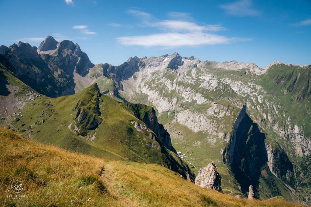 Marwees Ridge to Widderalpsattel hiking trail, Alpstein, Switzerland