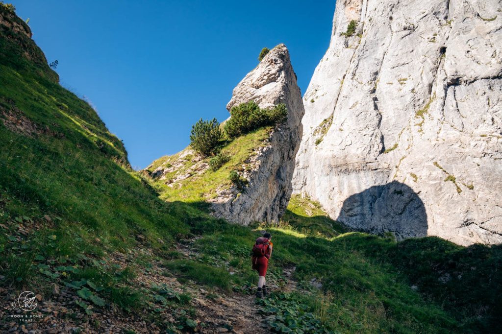 Bogartenmannli spire, Bogartenlücke Saddle, Alpstein, Switzerland