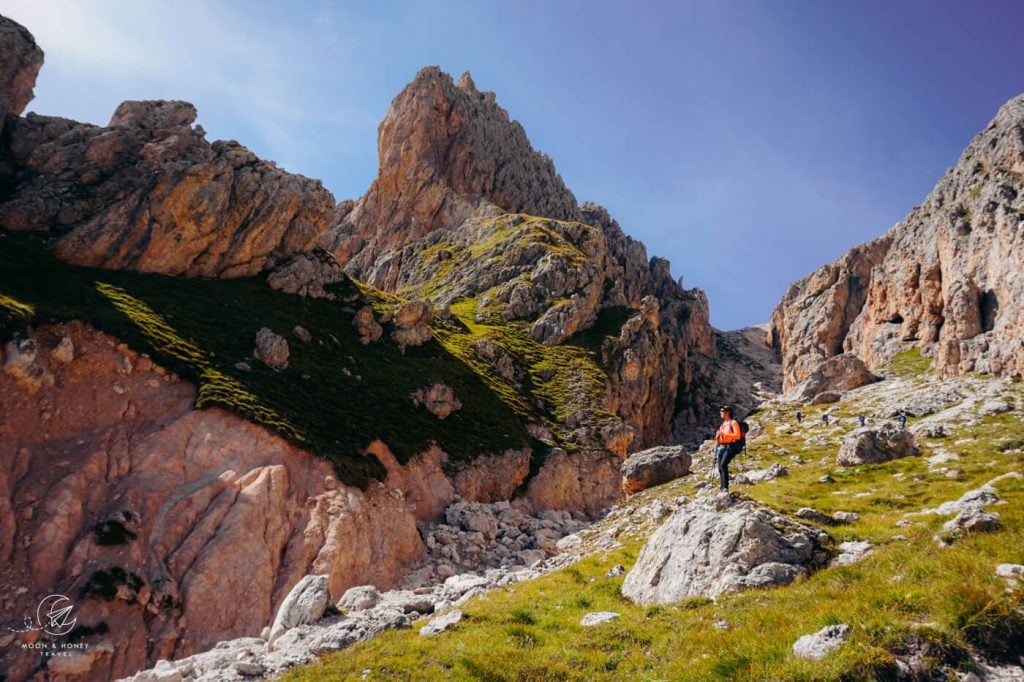 Forcella de Mesdi / Mittagscharte hike, Dolomites