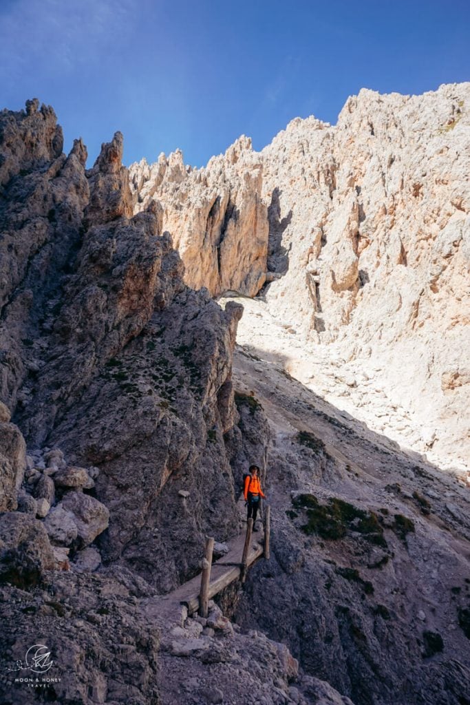 Resciesa - Mittagscharte / Forcella de mesdi - Seceda hiking trail, Dolomites