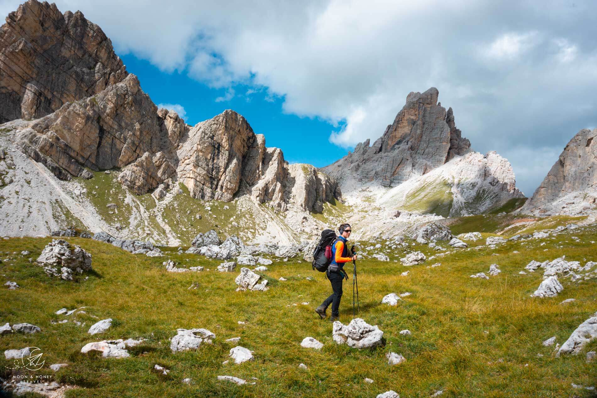 Mondeval Plateau, Alta Via 1 Hiking Trail, Dolomites