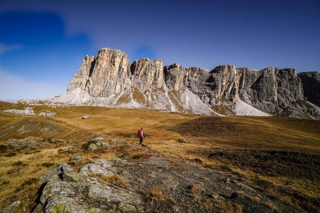 Lago delle Baste to Monte Mondeval Summit, Dolomites